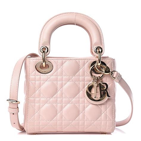 mini lady dior lambskin bag|lambskin lady dior cannage.